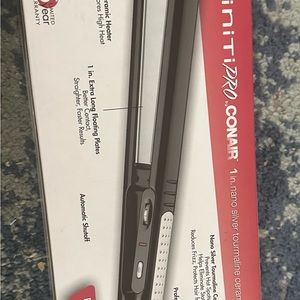 NEW PRO CONAIR Tourmaline ceramic 1 in flat iron